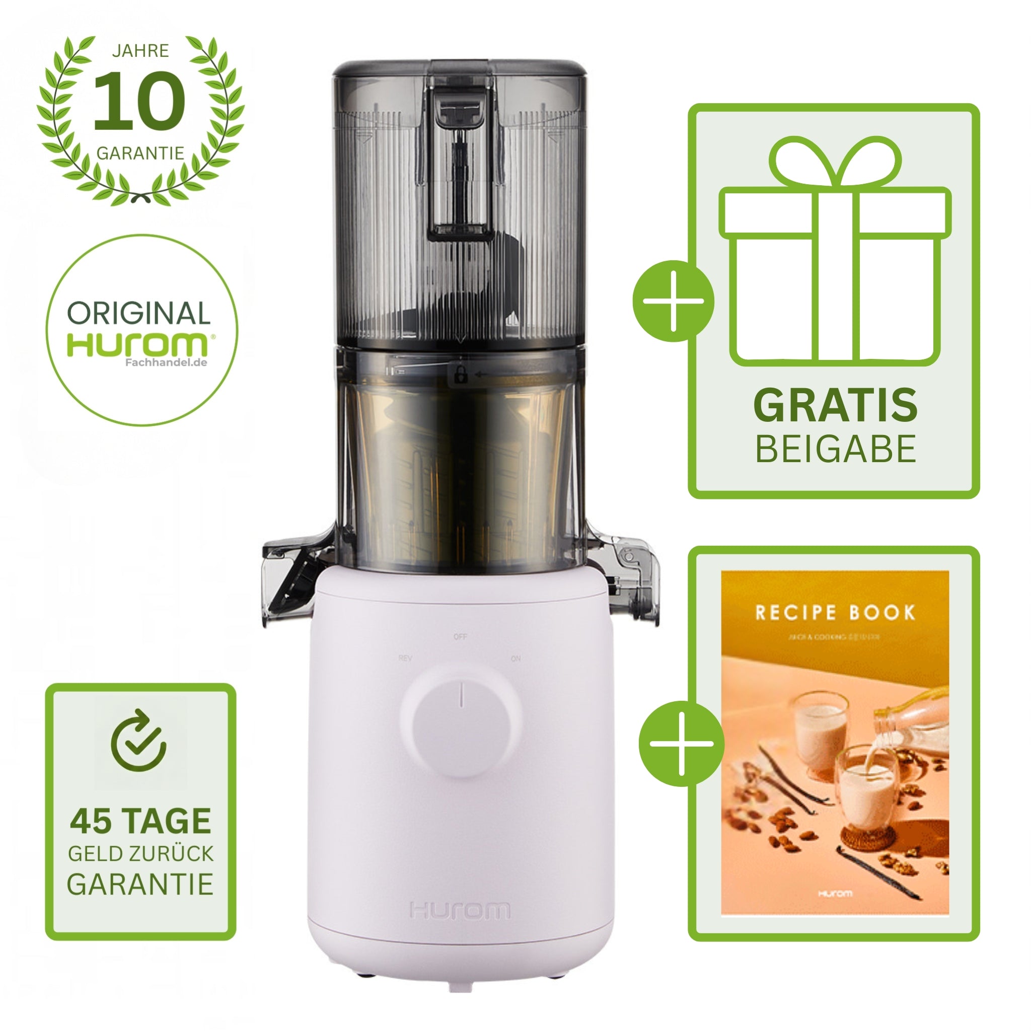 Hurom H310A Lavendel mit Gratisbeigabe