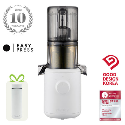 Hurom H310A in Weiß mit 10 Jahren Garantie und Hurom Tumbler als Gratisbeigabe