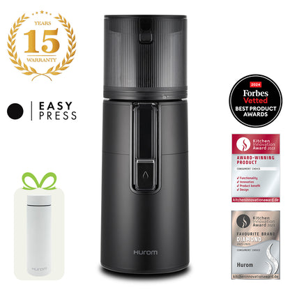 Hurom H400 in Schwarz mit 15 Jahren Garantie und Hurom Tumbler als Gratisbeigabe