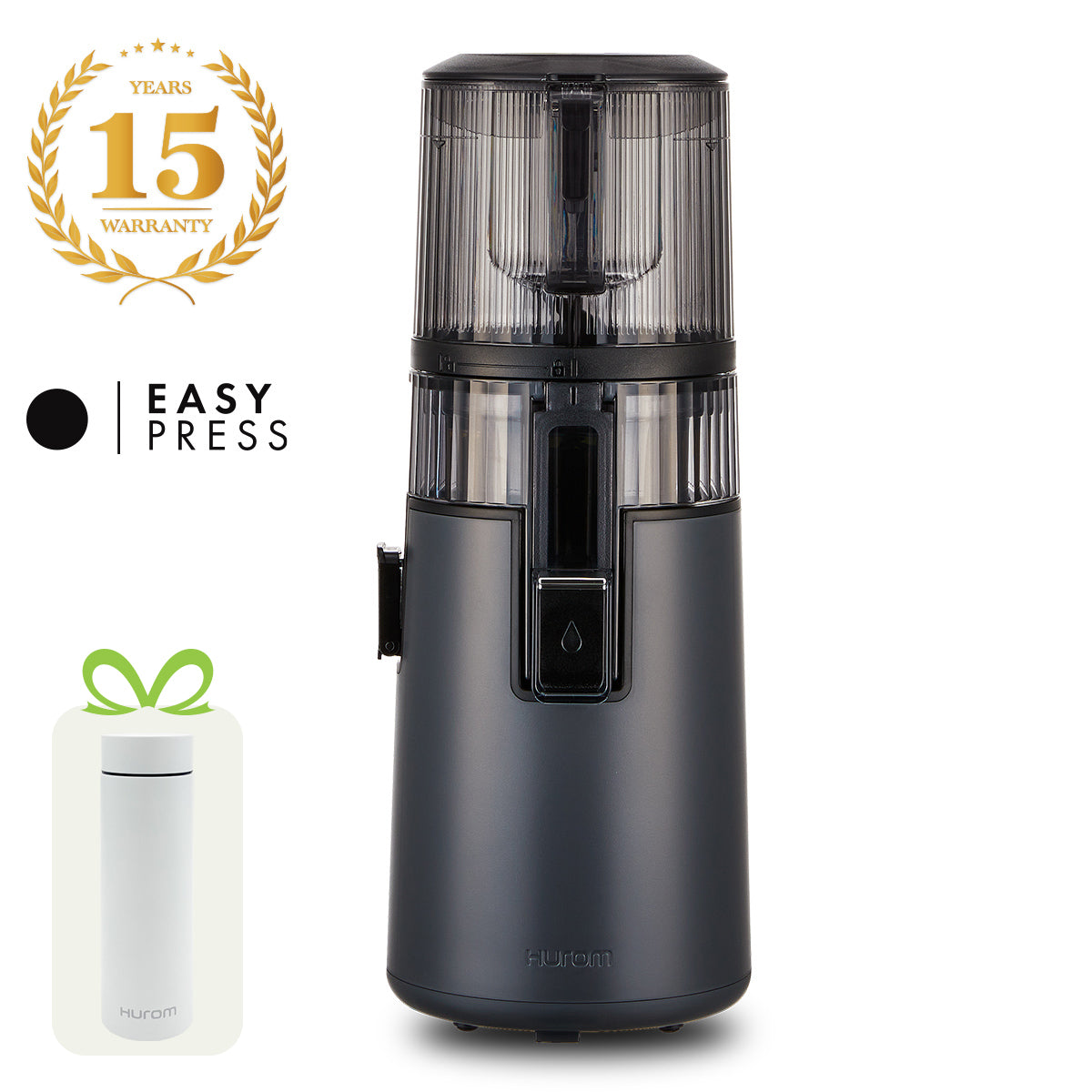 Hurom H70-FT in Titan Grau mit 15 Jahren Garantie und Hurom Tumbler als Gratisbeigabe