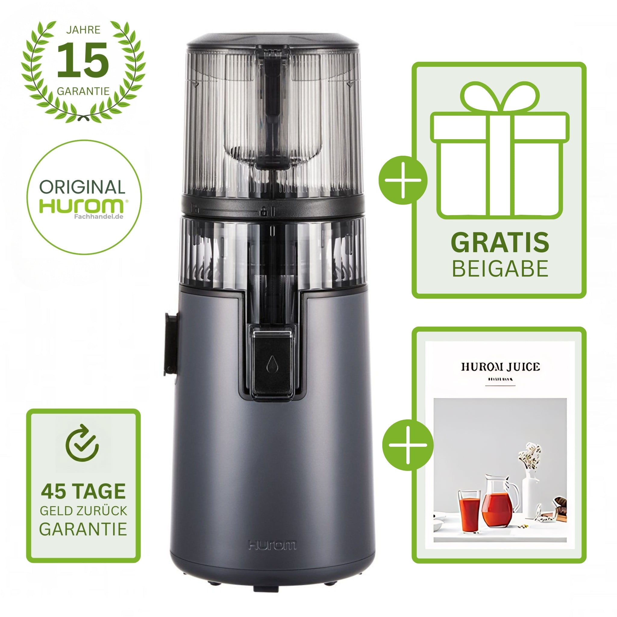 Hurom H70-FT Titan Grau mit Gratisbeigabe