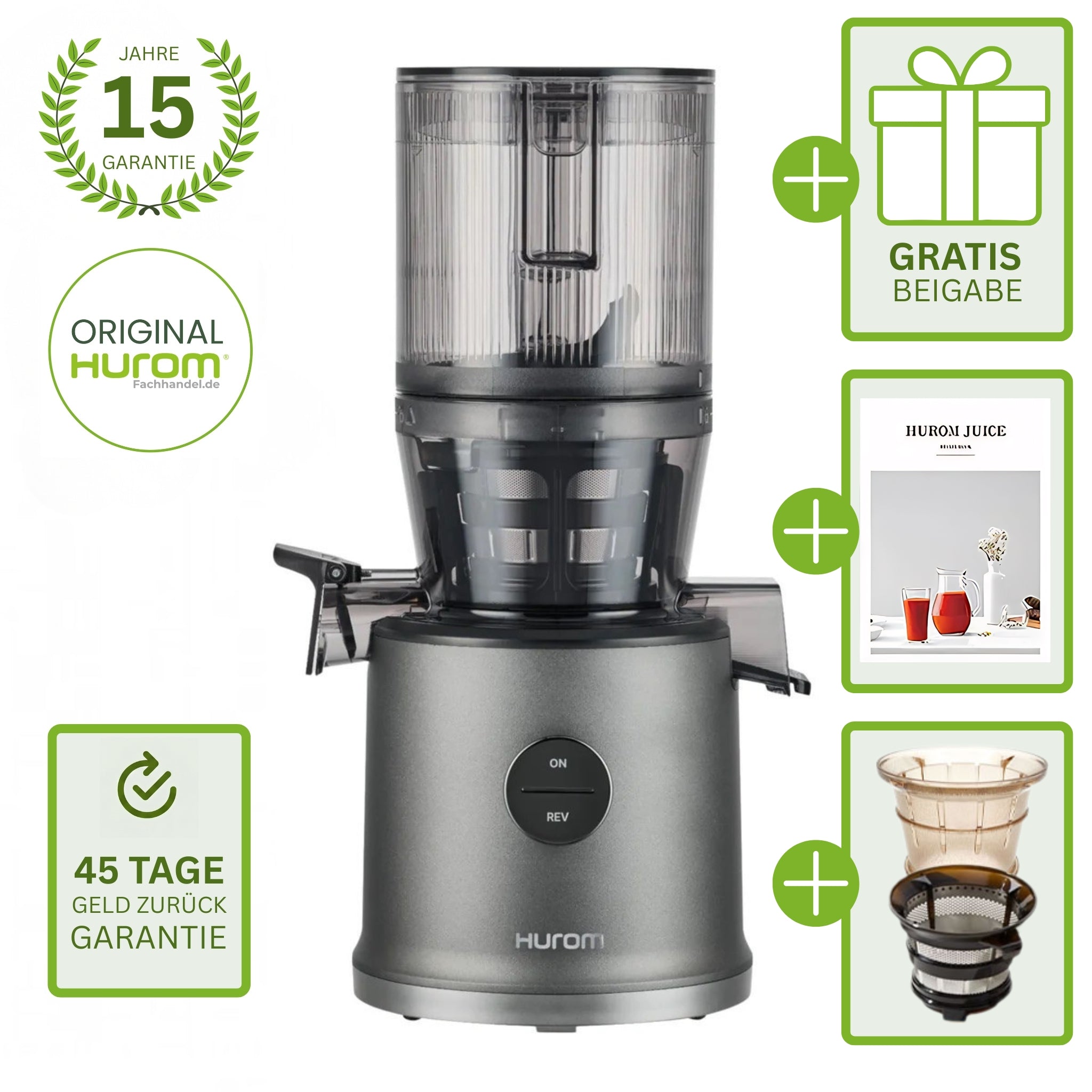 Hurom H80-ST Titanium mit Gratisbeigabe